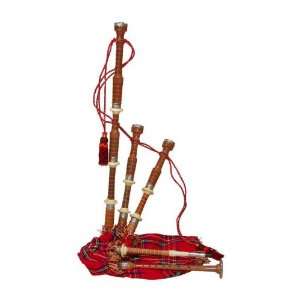  Cocus Bagpipe, Tartan Cover Musical Instruments