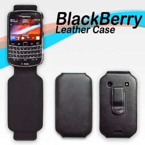  Blackberry Bold 9900 / 9930 Black Leather Cover Case Cell 