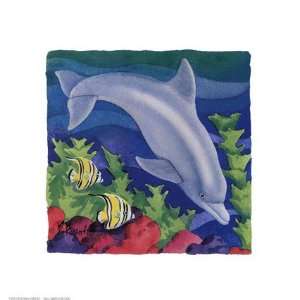  Dolphin Friend by Paul Brent 8x8