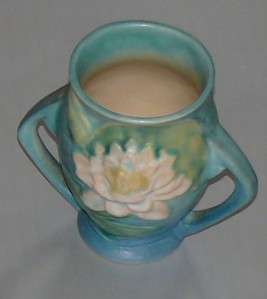 Roseville Art Pottery Ceil Blue Water Lily Vase  
