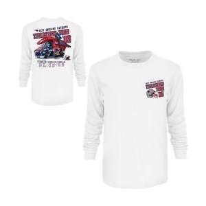  New England Patriots Tailgate Tour Bus 2008 Long Sleeve Schedule 