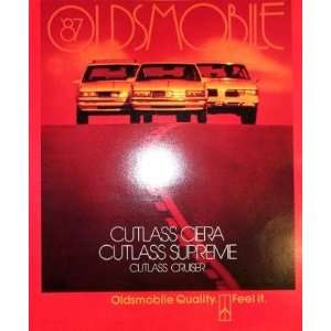  1987 OLDSMOBILE CUTLASS CIERA SUPREME Sales Brochure 