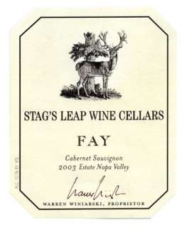  for Stags Leap Wine Cellars Fay Vineyard Cabernet Sauvignon 2003