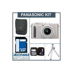 Panasonic Lumix DMC LX3S Digital Camera Kit, Slver with 4 