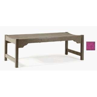   Classic And Quest Style 60 Inch Backless Bench   Grape