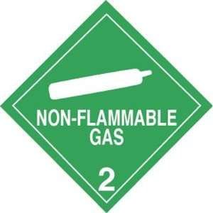  Tagboard D.O.T. Placard   Non Flammable Gas Office 