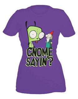 Invader Zim Gir Gnome Sense Purple Licensed T Shirt NWT  
