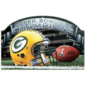   Bay Packers Super Bowl XLV 45 Champs Wood Sign