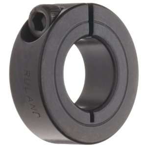 Ruland CL 40 F One Piece Clamping Shaft Collar, Black Oxide Steel, 2 