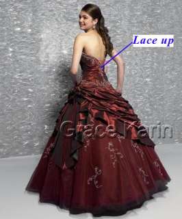 Bridal Gown Prom Ball Deb Evening Wedding Dress Quinceanera Party 