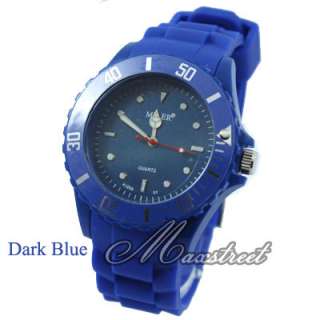 New Fashion Candy Colors Girl Womens silicone Wrist Watch Jelly 