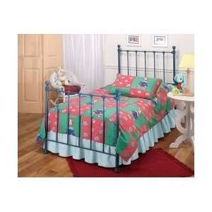  Twin Size Bed   Molly Twin Size Bed in Blue   Hillsdale 