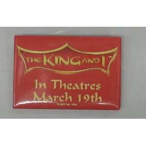  Promotional Movie Button  THE King and I 