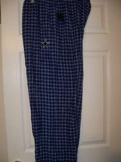   Cowboys Blue Plaid Sleep Lounge PJ Pajama Pants PJ Mens Size XL NWT