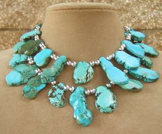  for AIMEES BOUTIQUE   RAW GREEN / BLUE GOLD VEIN GENUINE TURQUOISE 
