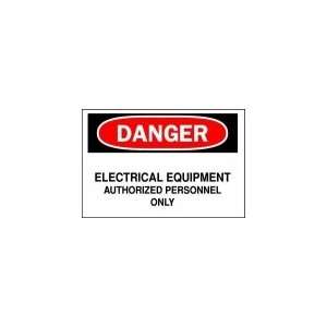 BRADY 84068 Sign,7x10,Electrical Equipment  Industrial 