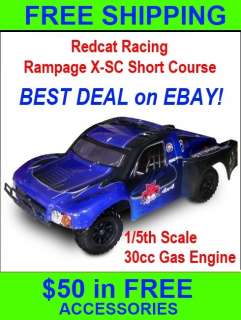   Rampage X SC 1/5 Short Course XSC Gas $50 in Free Accessories  