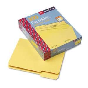 File Folders   1/3 Cut, Top Tab, Letter, Yellow, 100/Box(sold in packs 