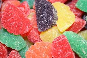 ASSORTED FRUIT SLICES JELLY CANDY 1LB  