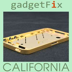 iPhone 4 Gold Middle Board Frame Bezel Sim Volume Kit  
