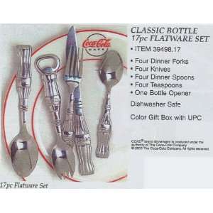  Coca Cola 17 Pc Stainless Steel Flatware 
