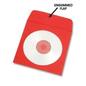  Red Paper CD Envelopes 5 x 5 Electronics