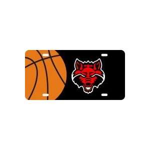 RED WOLF LOGO AND BASKETBALL BLACK/RED/SILVER/ORANGE  