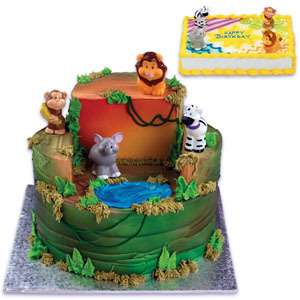 ZOO Animal Cake Decoration Topper Birthday Kids Party  