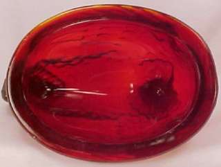 Nice RUBY RED GLASS HEN on NEST LID L E Smith LID ONLY  