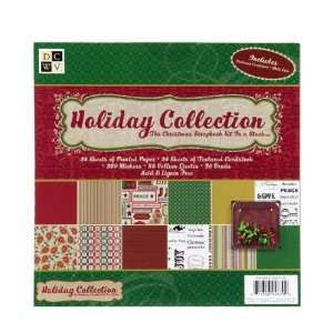  DCWV 8 Inch x8 Inch Holiday Collection Scrapbook Kit In A Stack 