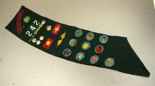 You are bidding on 1 Vintage Girl Scouts Sash loaded with insignia