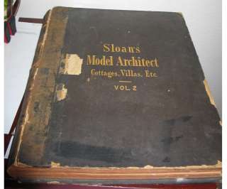 ORIGINAL ANTIQUE Sloan Model Architect Cottages, Villas, Etc. Vol 2 
