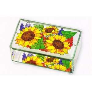 Sunflower Field   Glass Box by Joan Baker Kitchen 