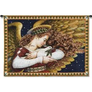  Angel & Dove Small Tapestry Wall Hanging 34 x 26
