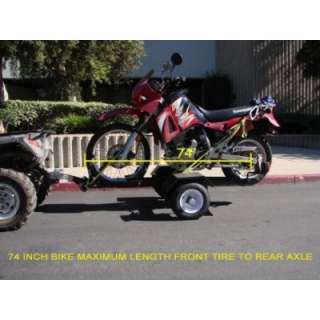 Motorcycle Folding Trailer Carrier Rail IN a Trunk Bag  