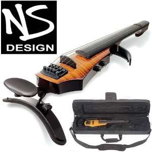 NS Design WAV 5 Electric 5 String Amber Burst Violin with 