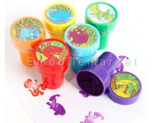 Dino Stamp Self Inking Kids Crafts Favor Supply Bag Best Gift sa04 