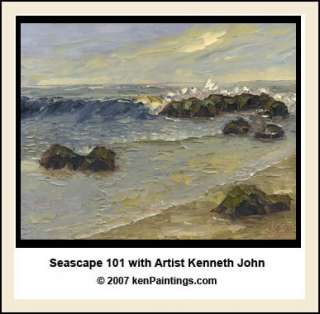 SEASCAPE Oil Painting 101 Beginning How to Paint Art Video DVD Palette 
