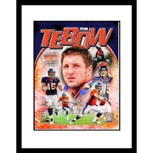   16x13 Denver Broncos Tim Tebow Tebow Time Composite
