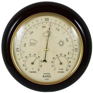 Ambient Weather WS YG302A Y Cherry Finish Traditional Barometer with 