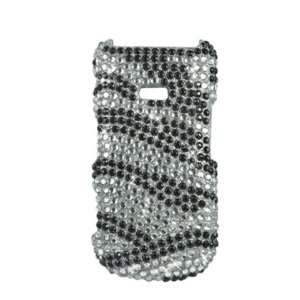 Mobile Samsung Factor M260 Accessory  Zebra Full Rhinestones Hard Case 