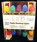 Colorful LED Sugar Gumdrop Candy Christmas Light String Set NEW 