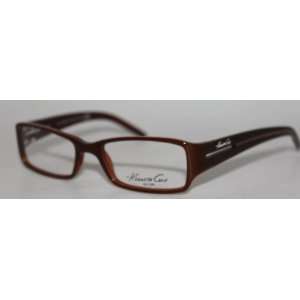 Kenneth Cole New York Ophthalmic Eyewear Plastic Rectangle Brown KC132 