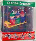 Fisher Price Christmas Ornament LITTLE PEOPLE TOBOGGAN Sled Holiday 