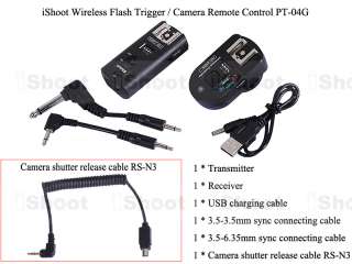 100m—Camera Remote Control&Studio/Flash Wireless Radio Trigger PT 04 