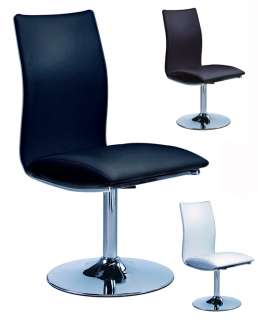 Set of 4 Geneva Swivel Dining Chairs Contemporary  
