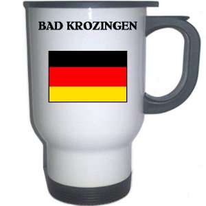  Germany   BAD KROZINGEN White Stainless Steel Mug 