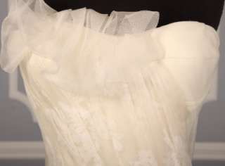   Freida Silk Tulle Strapless Couture Bridal Wedding Gown New  