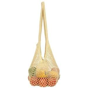  EcoBags  Set of 2~ Organic Cotton String Bag  Long Handle 
