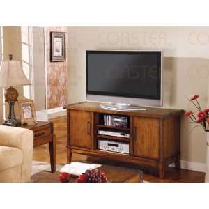  Transitional Style Brown Finish TV Stand   Coaster Co 